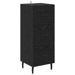vidaXL Haut Armoire Chêne noir 34 5 x 34 x 180 cm Bois d'ingénierie