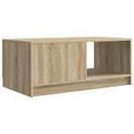 vidaXL Table basse Chêne Sonoma 90 x 50 x 37 cm Bois d'ingénierie