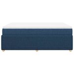 vidaXL Sommier à lattes de lit avec matelas Bleu 140x200 cm Tissu