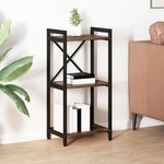 vidaXL Bibliothèque Chêne fumé 40 x 30 x 83 cm Bois d'ingénierie