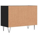 vidaXL Meuble TV noir 69 5 x 30 x 50 cm bois d'ingénierie