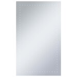 vidaXL Miroir mural à LED pour salle de bains 60x100 cm