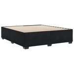 vidaXL Cadre de lit sans matelas noir 180x200 cm velours