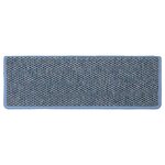vidaXL Tapis d'escalier autocollants 30 Pièces 65x21x4 cm bleu