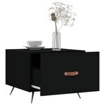 vidaXL Table basse Noir 50x50x40 cm Bois d'ingénierie