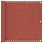 vidaXL Écran de balcon Terre cuite 90x300 cm PEHD