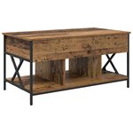 vidaXL Table basse Bois Ancien 100 x 55 x 48 5 cm Bois d'ingénierie