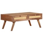 vidaXL Table basse 100x60x40 cm Bois de manguier massif