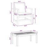 vidaXL Ensemble de canapé de jardin Naturel Bois de teck solide