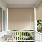 vidaXL Store enrouleur Protection UV Beige 160 x 140 cm Polyester