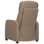 vidaXL Fauteuil de massage Cappuccino Similicuir