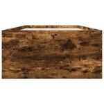vidaXL Cadre de lit chêne fumé 90x200 cm bois d'ingénierie