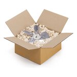 Caisse carton blanche simple cannelure raja 30x20x15 cm (lot de 25)