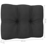Vidaxl canapés d'angle de jardin avec coussins 2 pièces pin massif