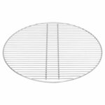 vidaXL Grille de barbecue Argent 57 x 57 cm Acier inoxydable