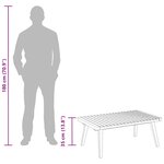 vidaXL Table basse de jardin 90x55x35 cm Bois solide d'acacia