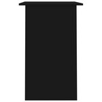 vidaXL Bureau Noir 90x50x74 cm Bois d'ingénierie