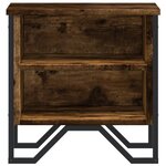vidaXL Tables de chevet 2 Pièces chêne fumé 40x30x40 cm bois d'ingénierie