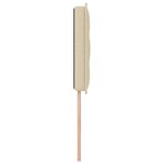 Tête de lit design lignes crème 90 cm en tissu