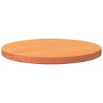 vidaXL Dessus de table rond cire marron Ø40x2 5 cm bois de pin massif