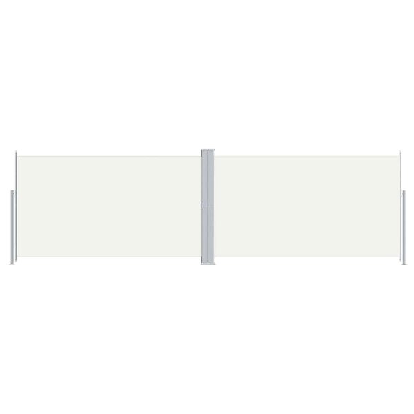 vidaXL Auvent latéral rétractable Crème 180x600 cm