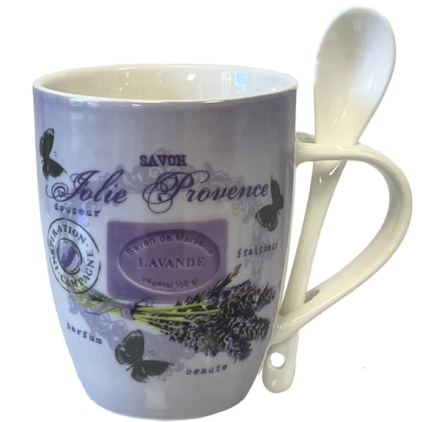 Mug cuillère jolie provence