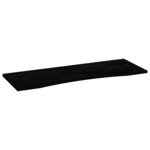 vidaXL Dessus de bureau marron foncé bois chêne massif rectangulaire