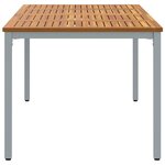 vidaXL Tables de jardin Naturel et gris 180 x 90 x 75 cm
