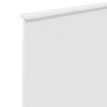 vidaXL Tête de lit avec tête de lit Blanc 75 cm Bois d'ingénierie