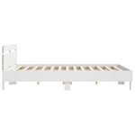 vidaXL Cadre de lit avec LED sans matelas blanc 180x200 cm