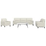 vidaXL Ensemble de canapés 3 Pièces avec coussins et traversins velours