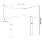 vidaXL Tête de lit 90 cm bois massif de pin