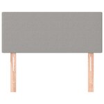 vidaXL Tête de lit Gris clair 80x5x78/88 cm Tissu