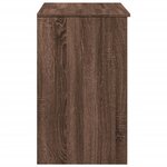 vidaXL Coiffeuse avec miroir chêne marron 73x46 5x120 cm