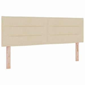 vidaXL Tête de lit avec tête de lit Crème 144 cm Cuir synthétique