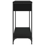 vidaXL Table console noir 75x34 5x75 cm bois d'ingénierie