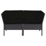 Salon de jardin meuble d'extérieur ensemble de mobilier 6 pièces avec coussins résine tressée noir 02_0016918