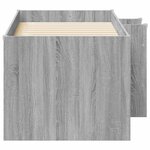 vidaXL Cadre de Lit Élevé pour Enfants 2 Pièces Sonoma gris