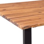 vidaXL Table de salle à manger 200 x 90 cm Bois d'acacia massif