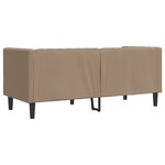 vidaXL Canapé à 2 places Chesterfield cappuccino similicuir