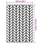 vidaXL Tapis d'extérieur ARAKIL Gris 160x230 cm PP