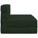 vidaXL Canapé-lit pliable Vert foncé 70 x 80 x 60 cm Tissu