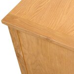 vidaXL Meuble TV 110x35x44 cm Bois de chêne massif