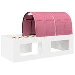 vidaXL Lit avec Tunnel 4 Pièces Chêne Artisanal et Rose Bois d'ingénierie
