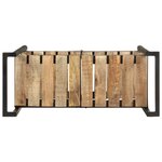 vidaXL Chariot de cuisine 87x36x81 cm Bois massif de manguier
