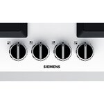 Siemens ep6a2pb20 - table de cuisson gaz - 4 foyers - 7500 w - l 59 x p 52 cm - revetement verre - blanc