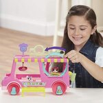LITTLEST PETSHOP - Food Truck + 3 Figurines - Mini Figurine a Collectionner