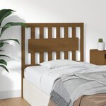 vidaXL Tête de lit Marron miel 95 5x4x100 cm Bois massif de pin