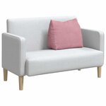vidaXL Coussin de Dos Rose 60 x 20 x 50 cm Tissu en velours côtelé