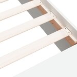 vidaXL Cadre de lit sans matelas blanc 150x200 cm